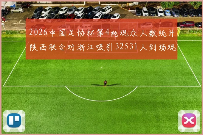 2026中国足协杯第4轮观众人数统计陕西联合对浙江吸引32531人到场观看